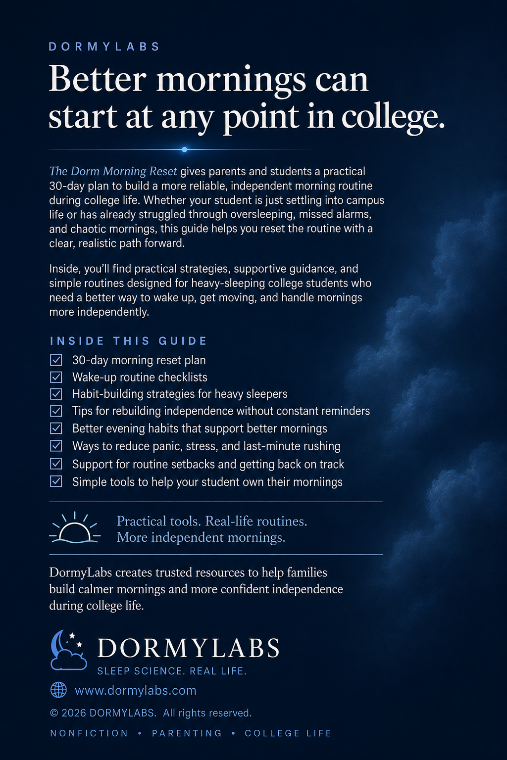 The Dorm Morning Reset (Free E-Book)